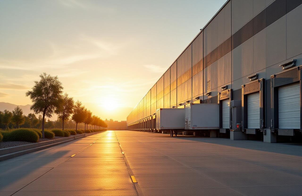 Large scale freight warehouse in Rancho Cucamonga California
